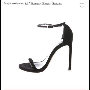 Stuart Weitzman Nudist Suede Heel